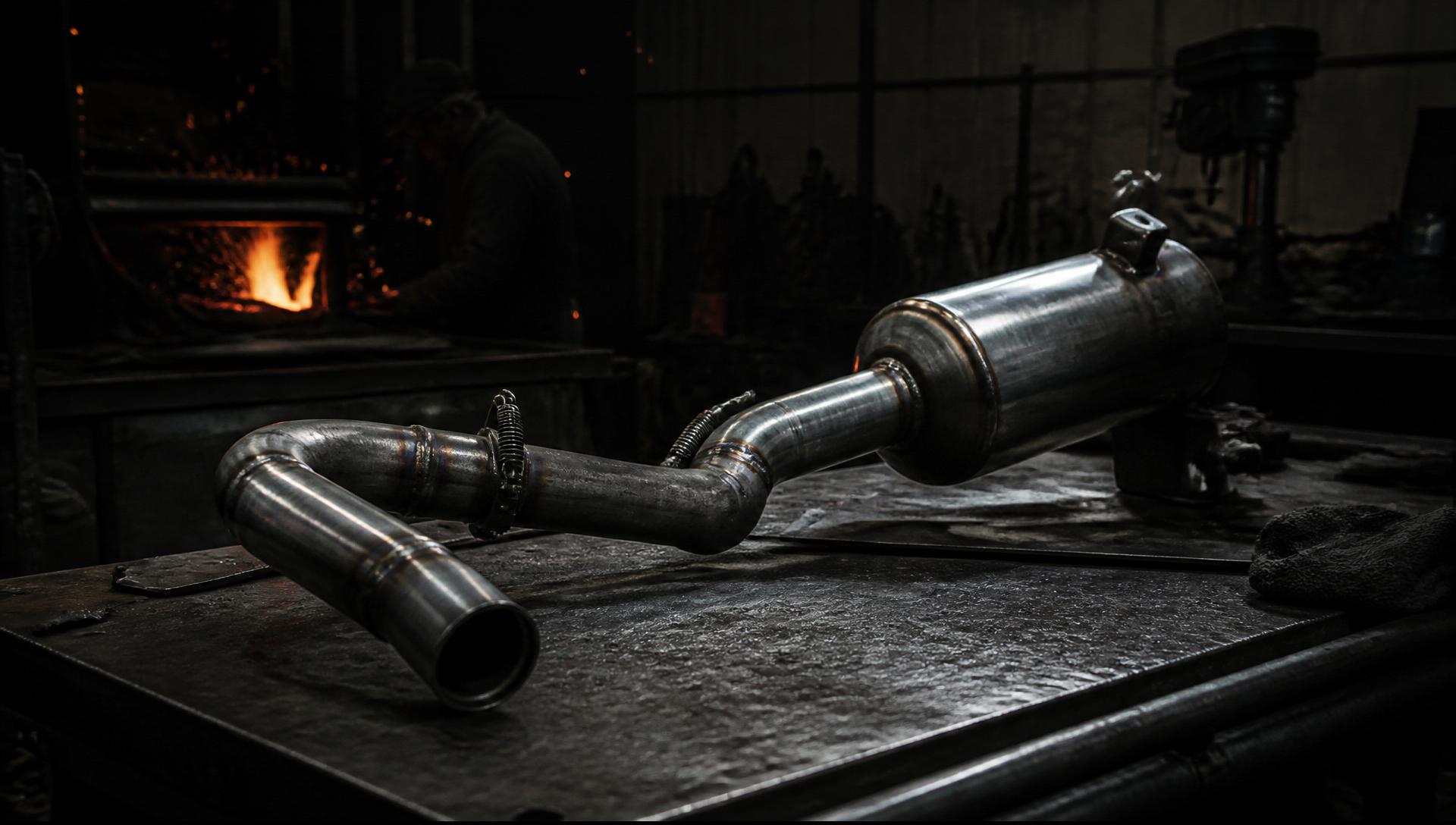 BLCK ANVL fabrication shop floor with welding work in progress